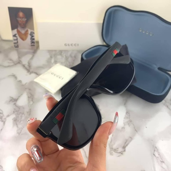 NEW Gucci GG0010S Black Unisex Sunglasses main image 6